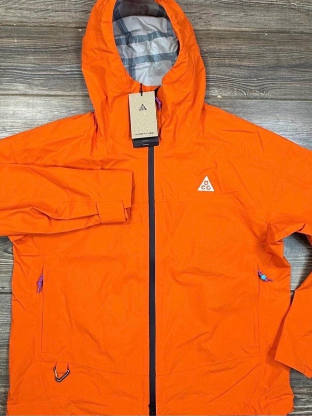 Nike ACG Bright Orange Hooded Jacket